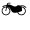 motorcycle parking spaces are depicted with a motorcycle icon